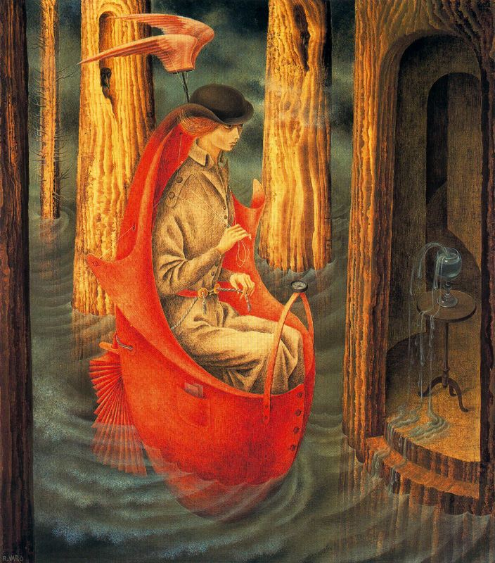 Exploration of the Sources of the Orinoco River, by Remedios Varo 1959