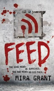 Cover art for Feed: a cracked grey paint surface, with 
