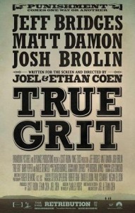Poster for the film: white background with black text stating the (male) stars and title.